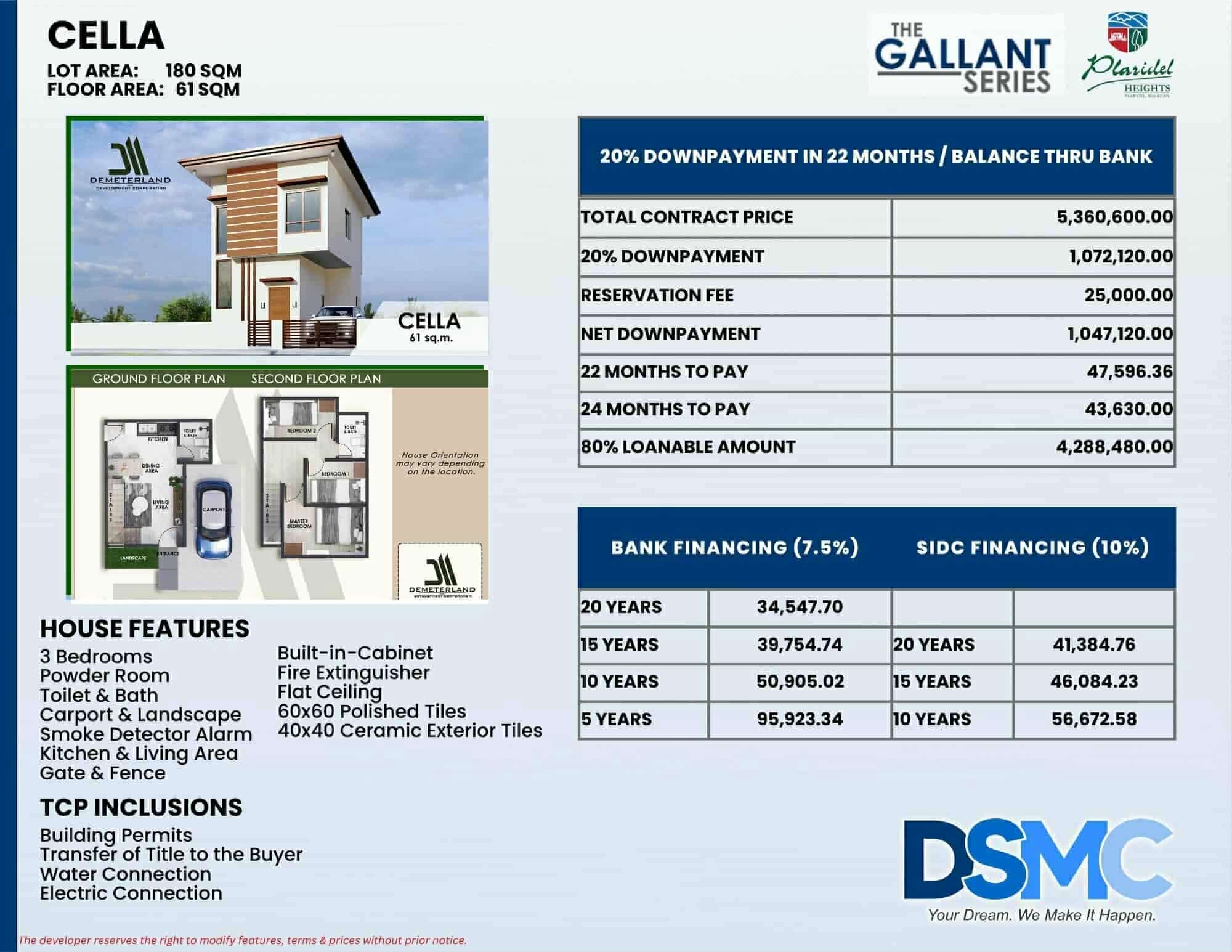 Cella – 3BR House & Lot at Plaridel Heights (The Gallant Series)