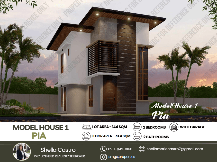 PIA Model – 2BR House & Lot for Sale | St. Agatha Homes, Malolos Bulacan